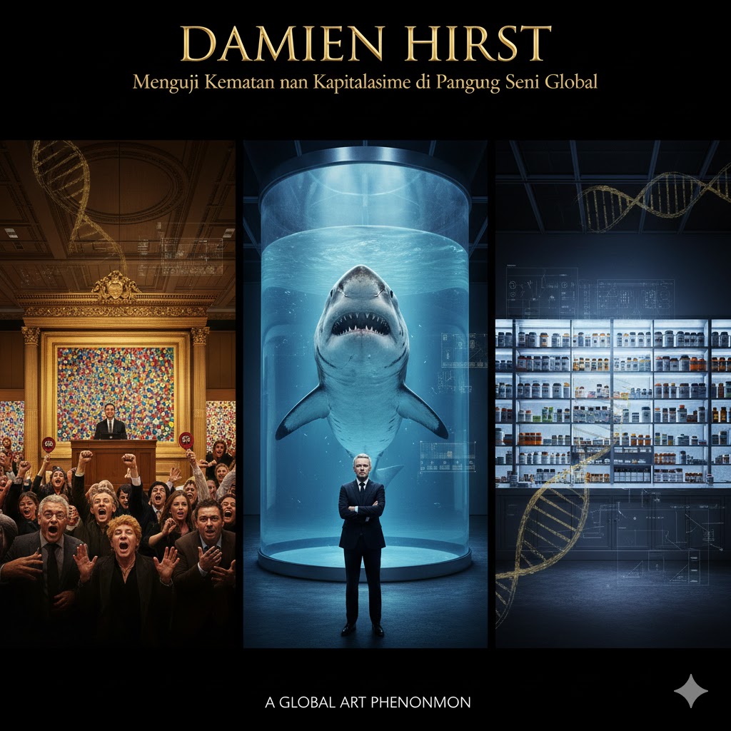 Damien Hirst Menguji Kematian dan Kapitalisme di Panggung Seni Global