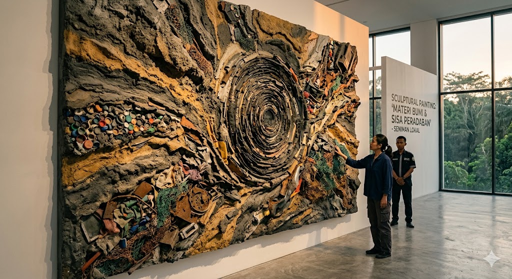 Sculptural Painting Melampaui Kanvas, Menyentuh Jiwa 2026